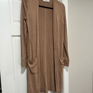 Abercrombie & Fitch Brown Open Front Cardigan